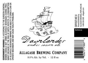 Allagash Brewing Company Dawnlander November 2016