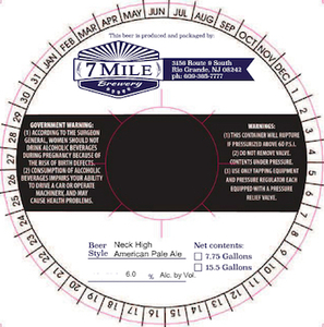 7 Mile Brewery Neck High November 2016