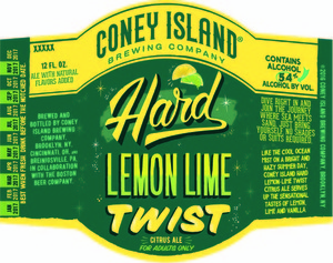Coney Island Hard Lemon Lime Twist January 2017