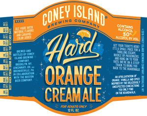 Coney Island Hard Orange Cream Ale November 2016