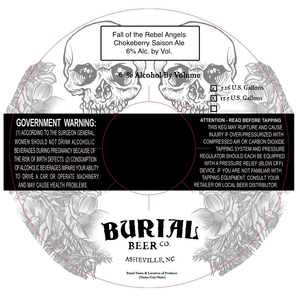 Burial Beer Co. Fall Of The Rebel Angels Chokeberry Saison Ale