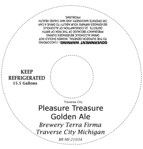 Traverse City Pleasure Treasure Golden Ale