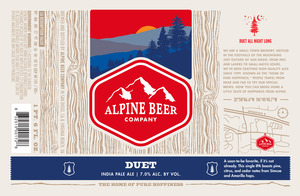 Alpine Beer Company Duet