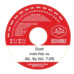 Alpine Beer Company Duet