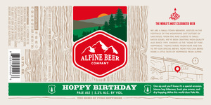 Alpine Beer Company Hoppy Birthday