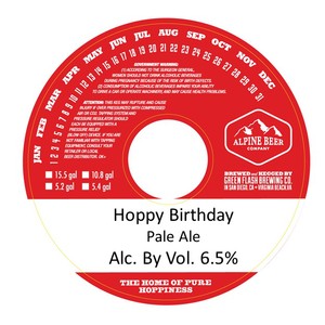 Alpine Beer Company Hoppy Birthday