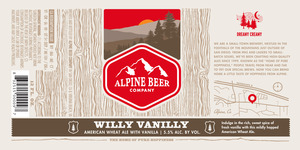 Alpine Beer Company Willy Vanilly