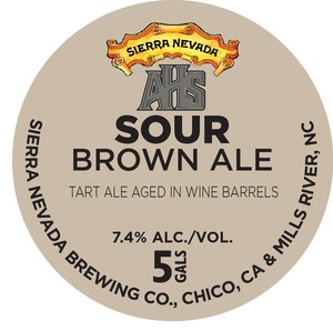 Sierra Nevada Sour Brown Ale November 2016