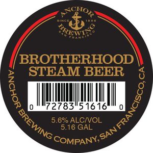 Anchor Brewing Company Brotherhood Steam Beer November 2016