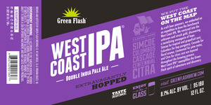 Green Flash Brewing Company West Coast IPA December 2016