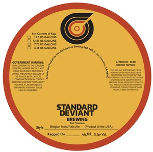 Standard Deviant Brewing Belgian India Pale Ale
