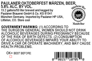 Paulaner Oktoberfest Marzen