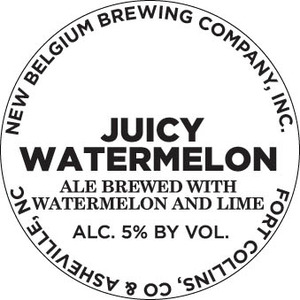 New Belgium Brewing Juicy Watermelon