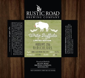 Rustic Road Brewing Company Rudolph's 2016 R.i.d.i.c.u.l.o.u.s. November 2016