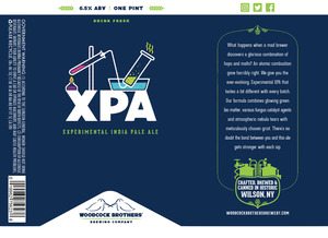 Woodcock Brothers Brewing Company Xpa Experimental India Pale Ale