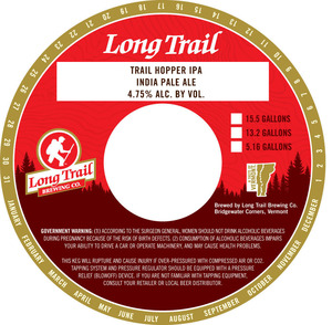 Long Trail Brewing Company Trail Hopper IPA November 2016