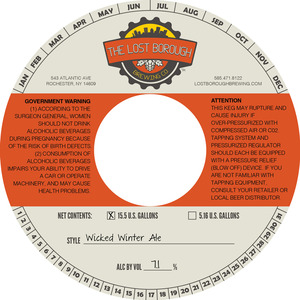 The Lost Borough Brewing Co. Wicked Winter Ale