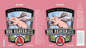 Avery Brewing Co. Hog Heaven Imperial Red IPA November 2016