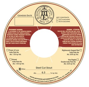 Mother Earth Brew Co Steel Cut Stout November 2016