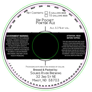 Souris River Brewing Hip Pocket Porter