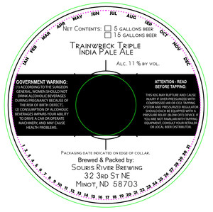 Souris River Brewing Trainwreck Triple India Pale Ale