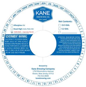 Kane Brewing Company Third Reef November 2016