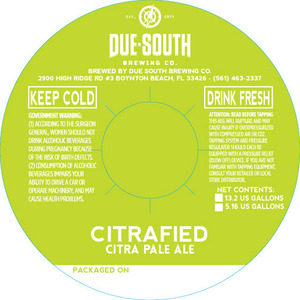 Due South Brewing Co. Citrafied