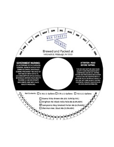 War Streets Brewery Sampsonia St. Smoked Porter