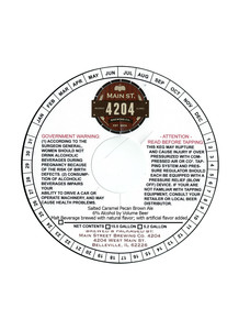 Main Street Brewing Co 4204 Salted Carmel Pecan