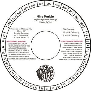 Heavy Riff Nine Tonight