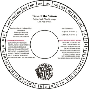Heavy Riff Time Of The Saison November 2016
