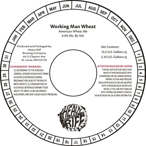 Heavy Riff Working Man Wheat November 2016