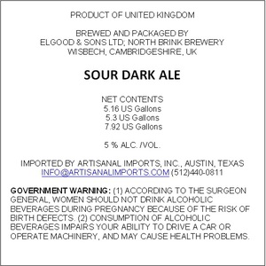 Sour Dark Ale November 2016