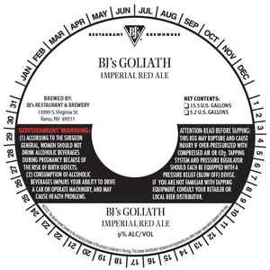 Bj's Goliath Imperial Red Ale November 2016