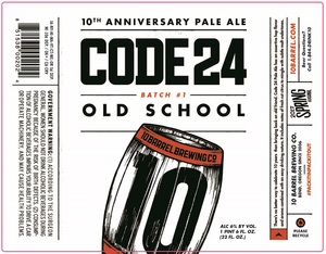 10 Barrel Brewing Co. Code 23 Old School November 2016