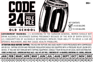 10 Barrel Brewing Co. Code 24 Old School November 2016
