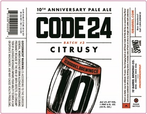 10 Barrel Brewing Co. Code 24 Citrusy November 2016