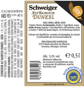 Schweiger Alt Bairisch Dunkel December 2016