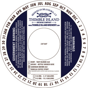 Thimble Island Brewing Company Sandbar Brown Ale