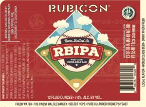 Rubicon Brewing Company Rbipa November 2016