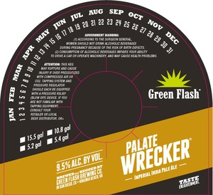 Green Flash Brewing Company Palate Wrecker December 2016