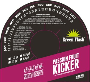 Green Flash Brewing Company Passion Fruit Kicker December 2016