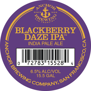 Anchor Brewing Company Blackberry Daze IPA November 2016