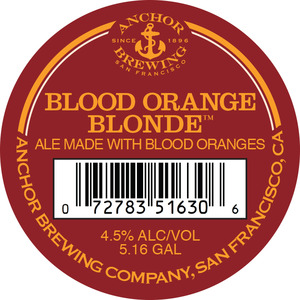 Anchor Brewing Company Blood Orange Blonde