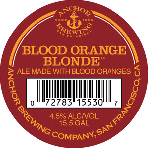 Anchor Brewing Company Blood Orange Blonde