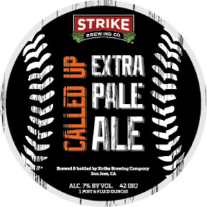 Strike Brewing Co Called Up Extra Pale Ale November 2016
