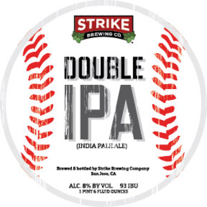 Strike Brewing Co Double IPA November 2016