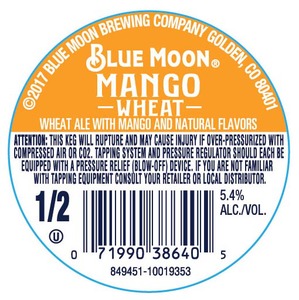 Blue Moon Mango Wheat November 2016