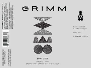 Grimm Sumi Zest November 2016