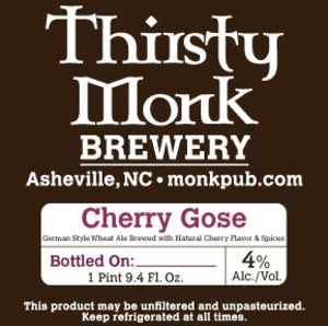 Thirsty Monk Cherry Gose December 2016